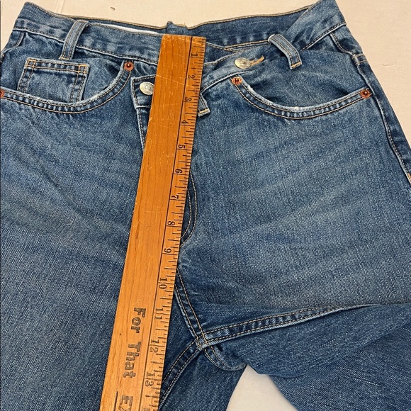 ZARA TRF THE HIGH-WAIST WIDE LEG CROSSOVER JEANS SIZE 4 - Picture 9 of 16